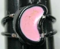 R-582-PM Lucky Charm Ring - Pink Moon
