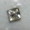 33932CS Sterling Silver Nose Pin - Clear Square